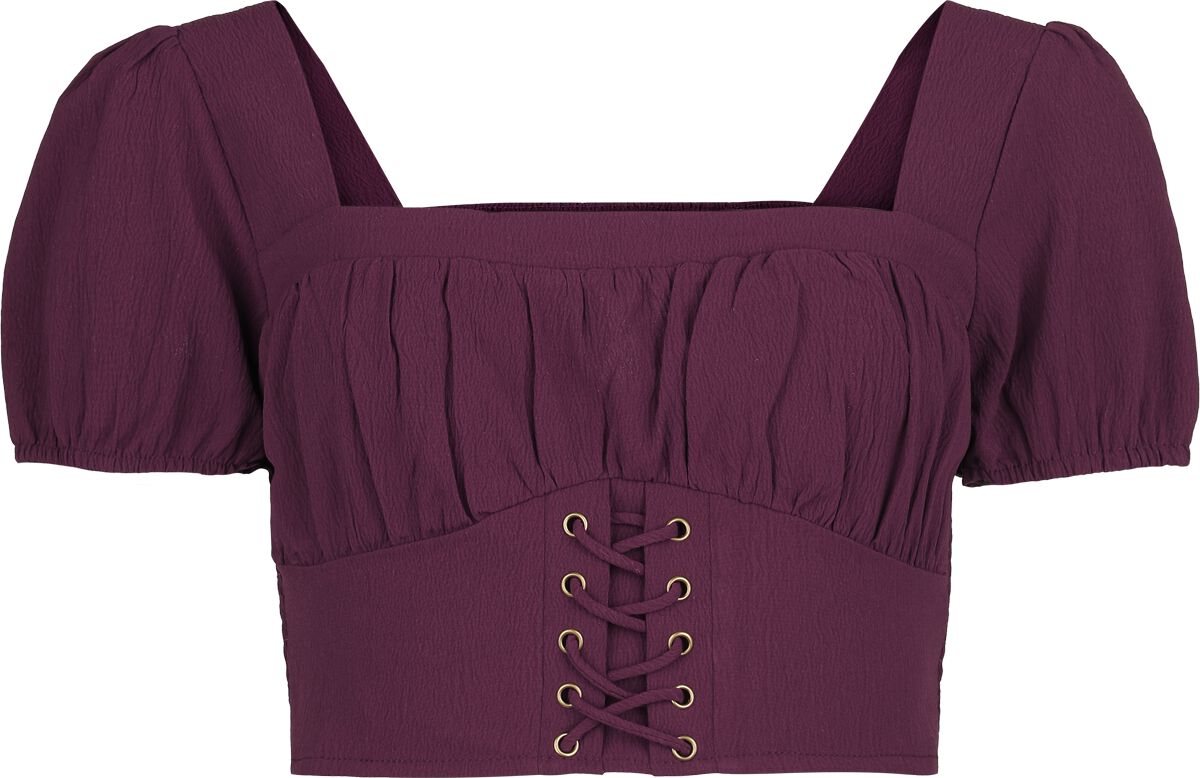 Top Gothic di Killstar - Withered Garden - Wild Petal Top - Donna - porpora