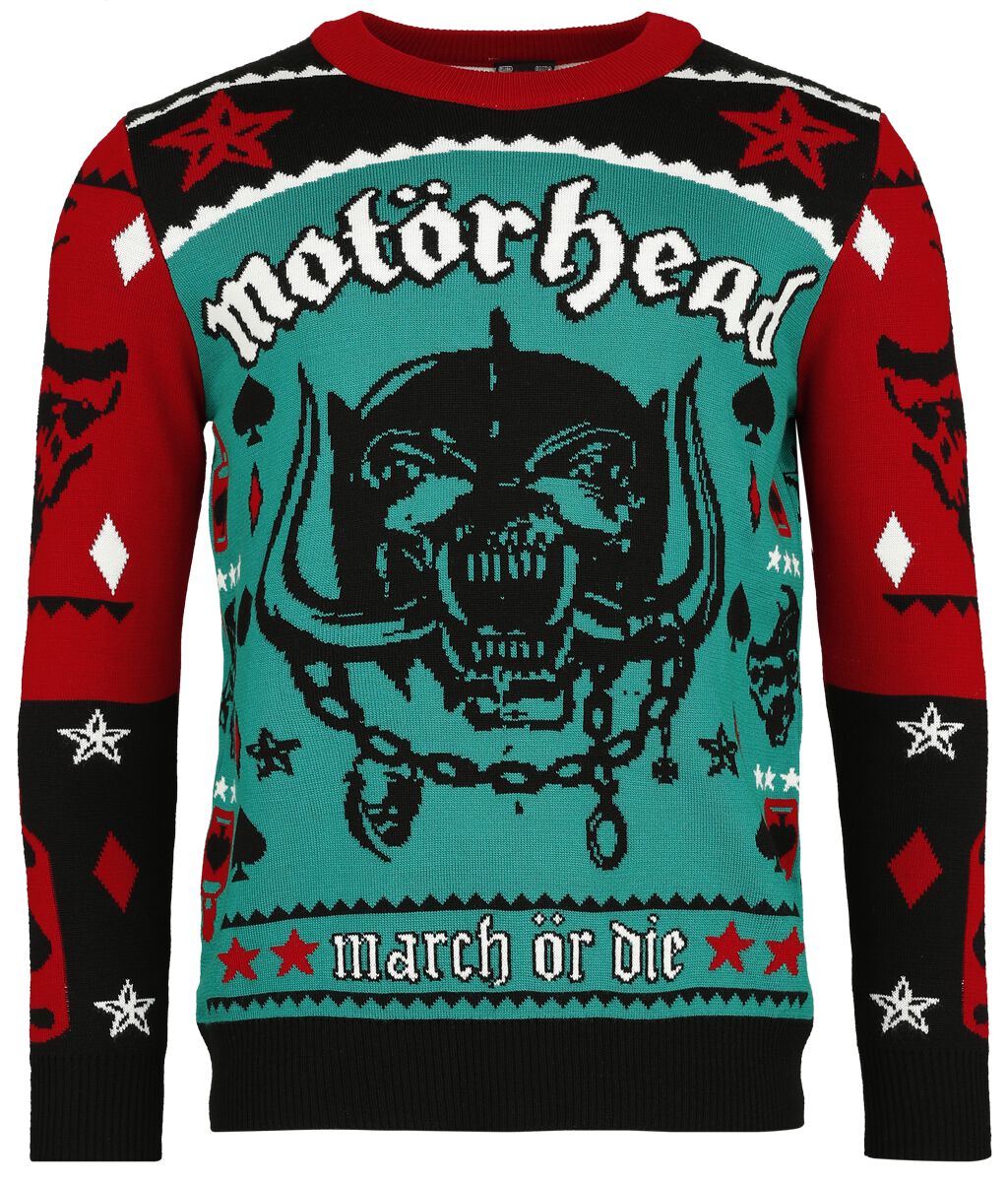 Motörhead Holiday Sweater 2023 Weihnachtspullover multicolor in L