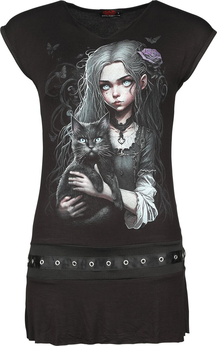Spiral - Gothic T-Shirt - Goth Familiar - S - für Damen - Größe S - schwarz