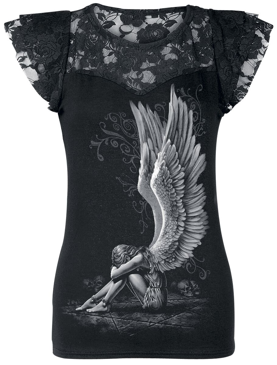 Spiral Enslaved Angel T-Shirt schwarz in XL