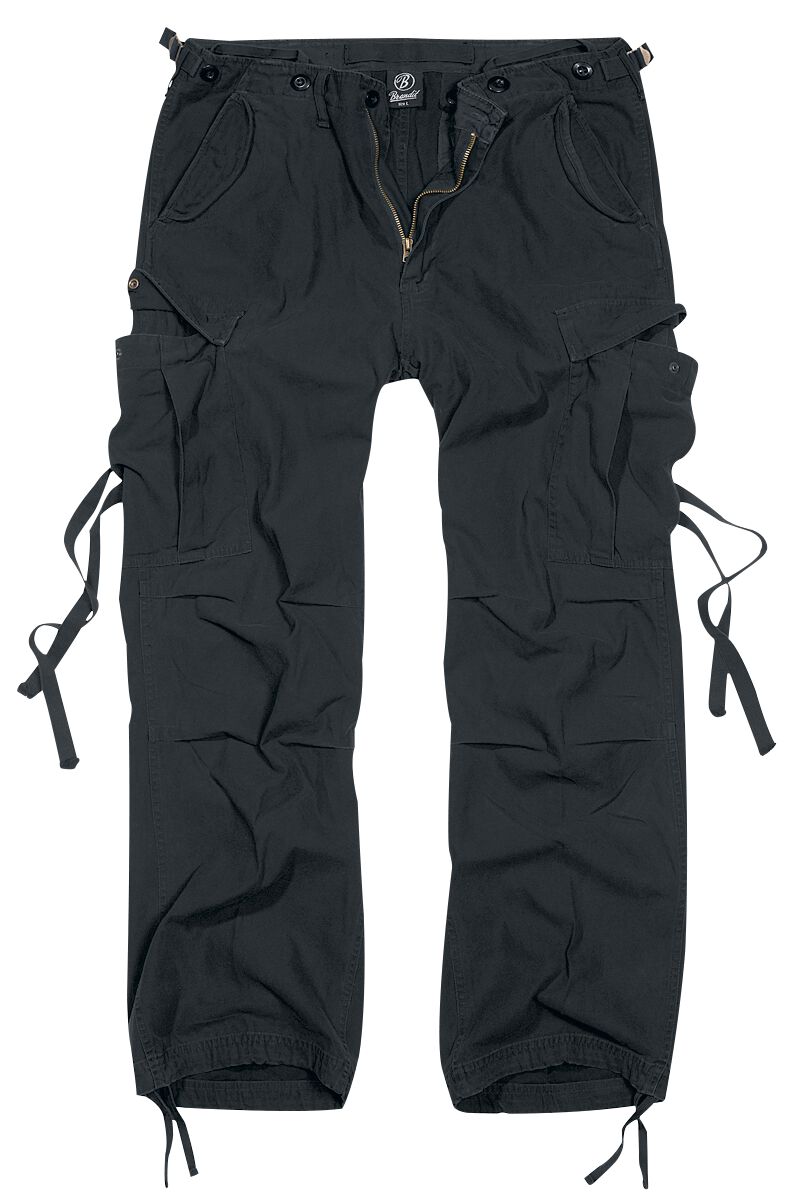 Brandit M65 Vintage Trousers Cargohose schwarz in S