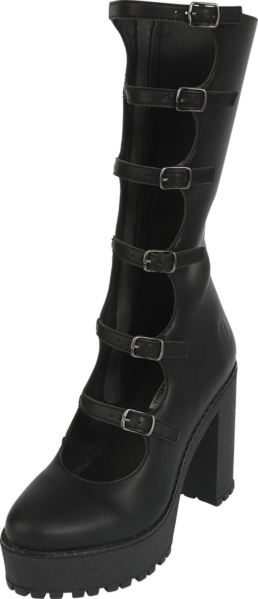 Altercore – Gothic Stiefel – Amber Vegan – EU36 bis EU40 – für Damen – Größe EU40 – schwarz Altercore – Gothic Stiefel – Amber Vegan – EU36 bis EU40 – für Damen – Größe EU40 – schwarz