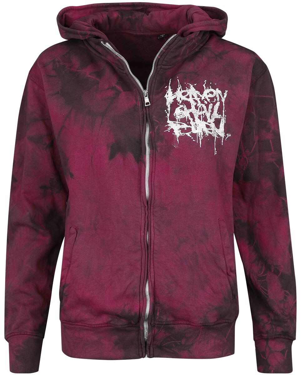 Sweat-shirt zippé à capuche  de Heaven Shall Burn - Nothing - S - pour Femme - rouge