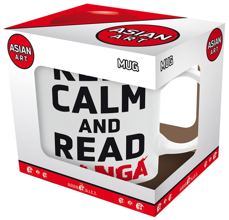 Sprüche Keep Calm And Read Manga Tasse multicolor - 23.09% Rabatt