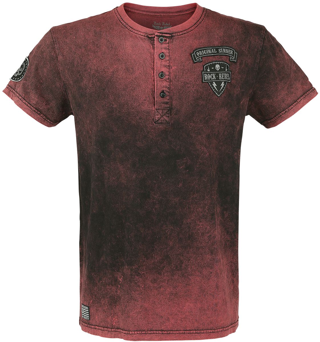 T-Shirt Manches courtes de Rock Rebel by EMP - Back For More - M à XL - pour Homme - rouge