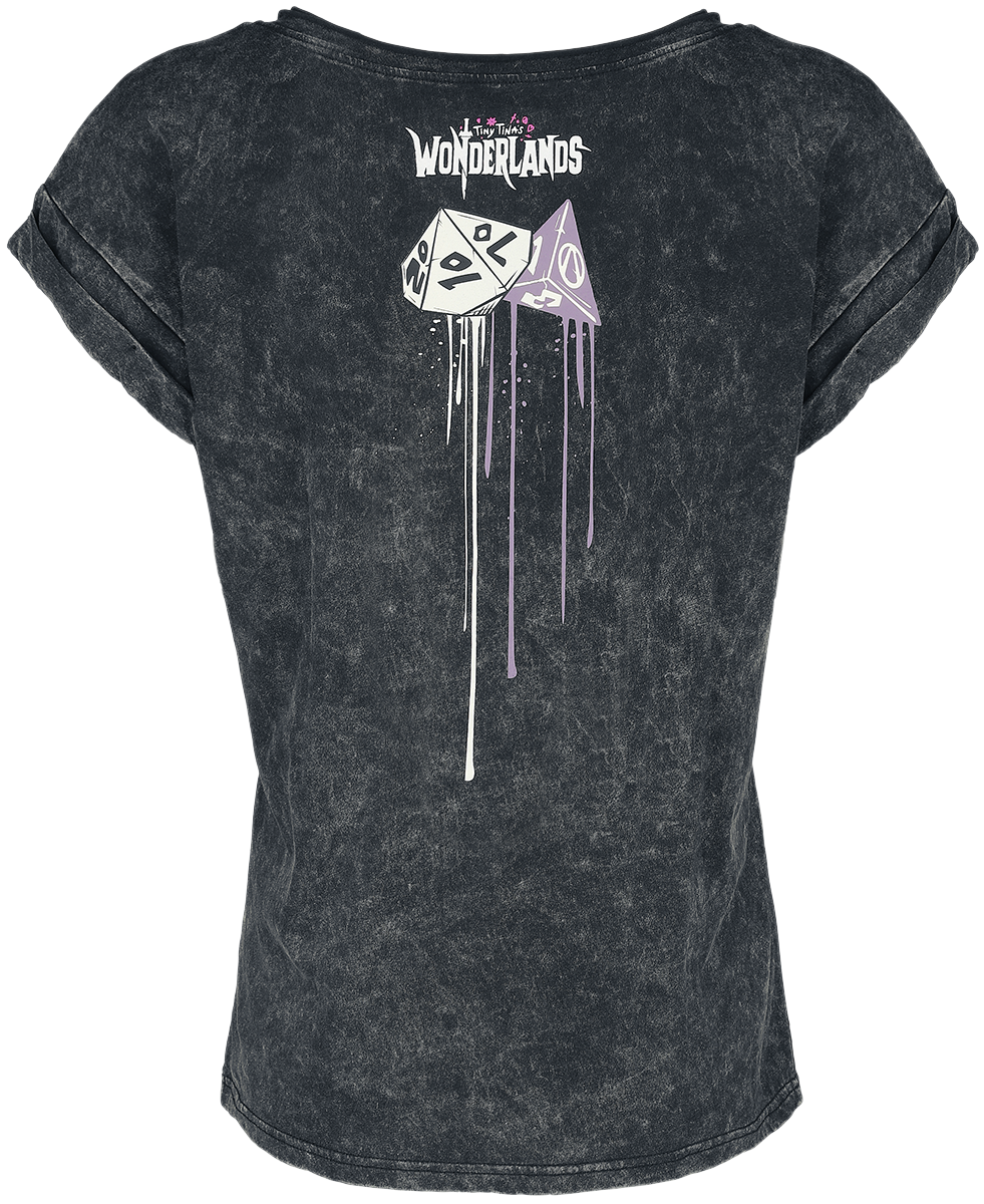 Tiny Tina's Wonderlands - Gaming T-Shirt - Roll With It! - S bis L - für Damen - Größe M - anthrazit  - EMP exklusives Merchandise!