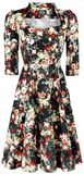 Thorny Rose Bloom 3/4 Sleeve Swing Dress, H&R London, Mittellanges Kleid