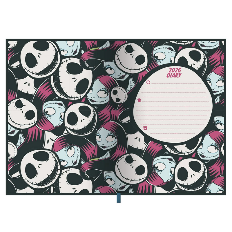 Thumbnail - The Nightmare Before Christmas Kalenderbuch 2026 Kalenderbuch schwarz rot weiß