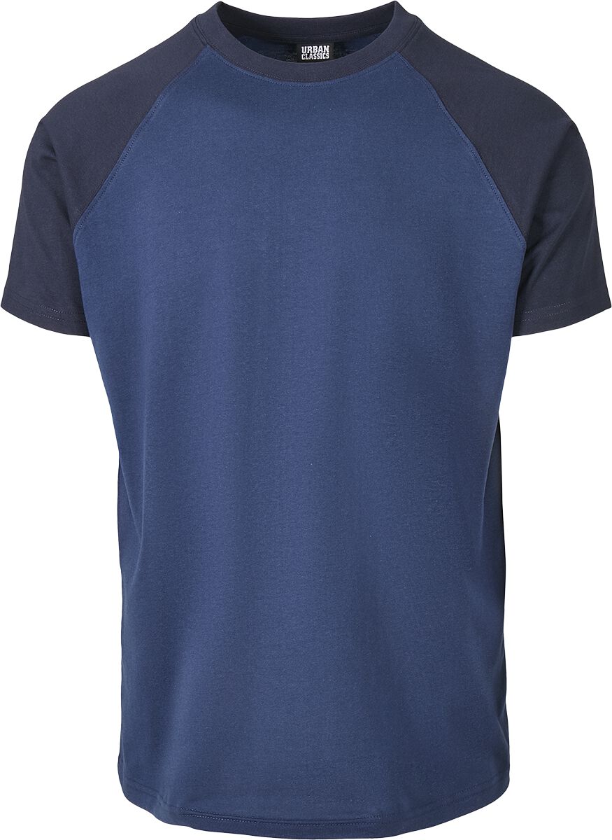 Urban Classics Raglan Contrast Tee T-Shirt blau dunkelblau in M
