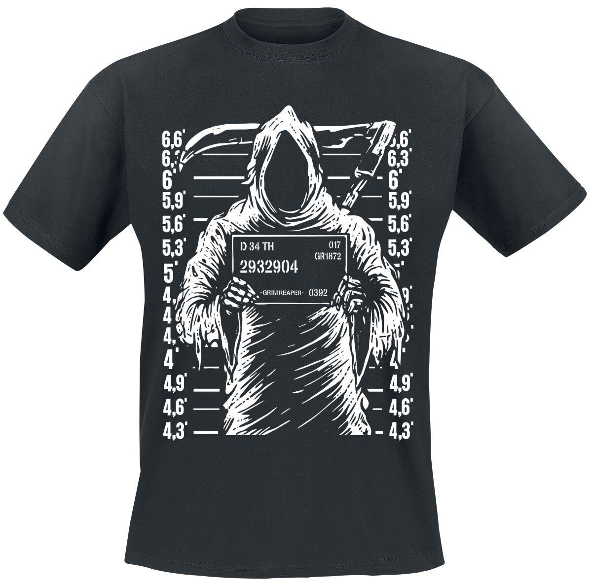 Sprüche Sensenmann – Knastfoto T-Shirt schwarz Sprüche Sensenmann – Knastfoto T-Shirt schwarz