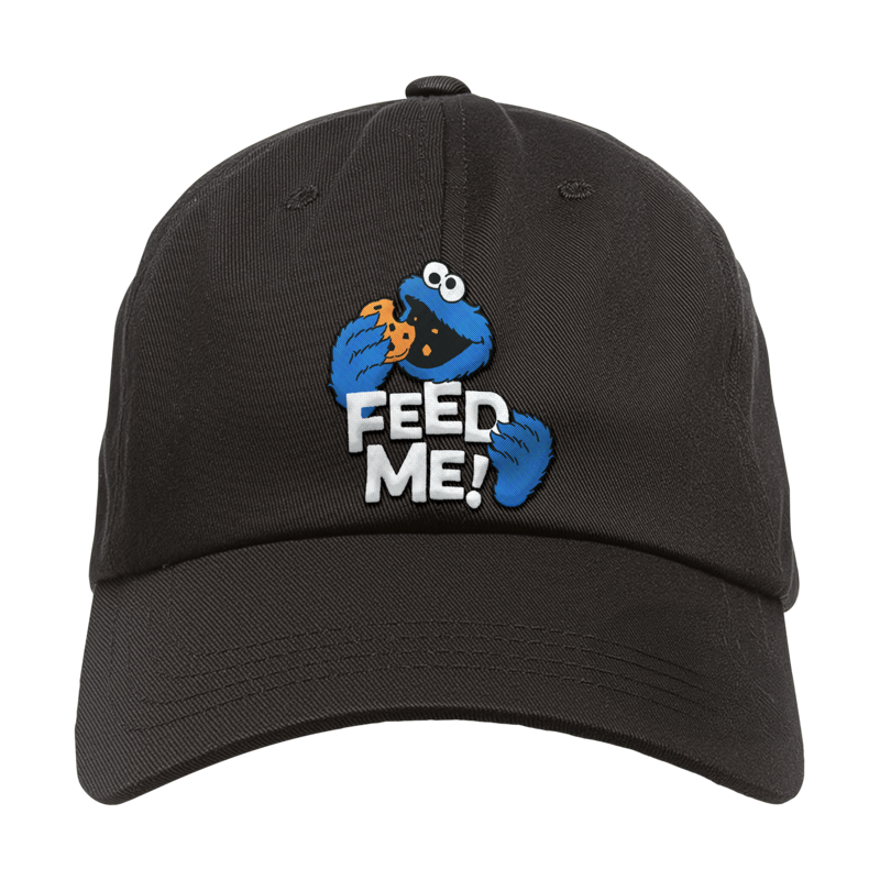 Sesame Street  Cap - Metal-Kids - Feed me - for Children - black