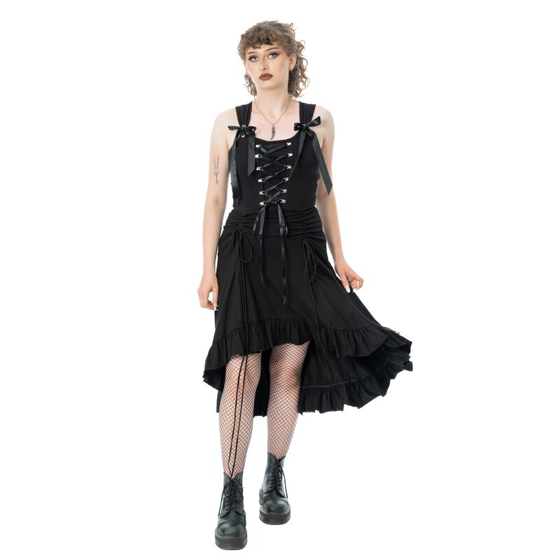 Levně Poizen Industries Šaty Midnight Coven Šaty černá