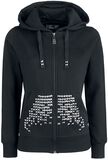 Studded Hoodie Jacket, Black Premium by EMP, Kapuzenjacke