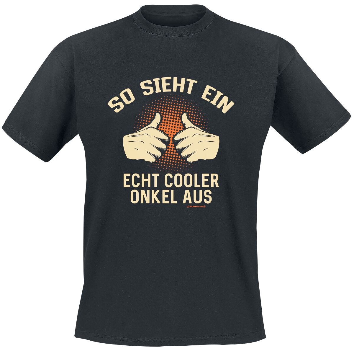 Familie & Freunde So sieht ein echt cooler Onkel aus T-Shirt schwarz