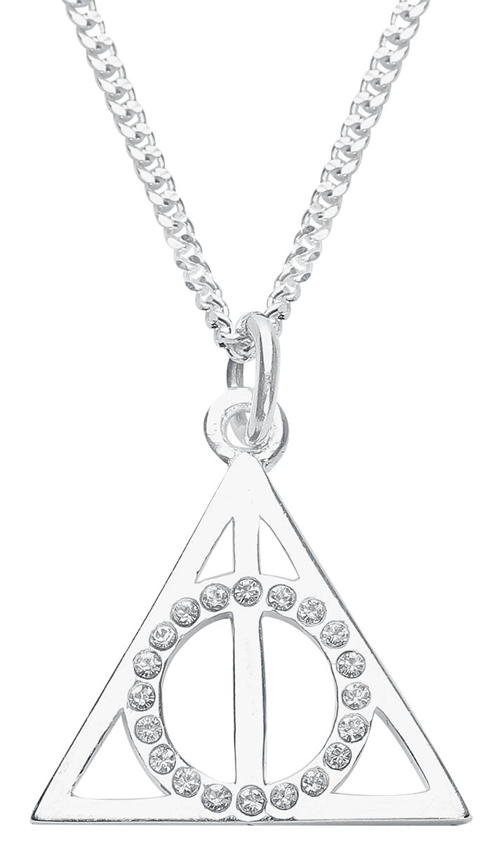 Harry Potter Deathly Hallows Necklace silver coloured