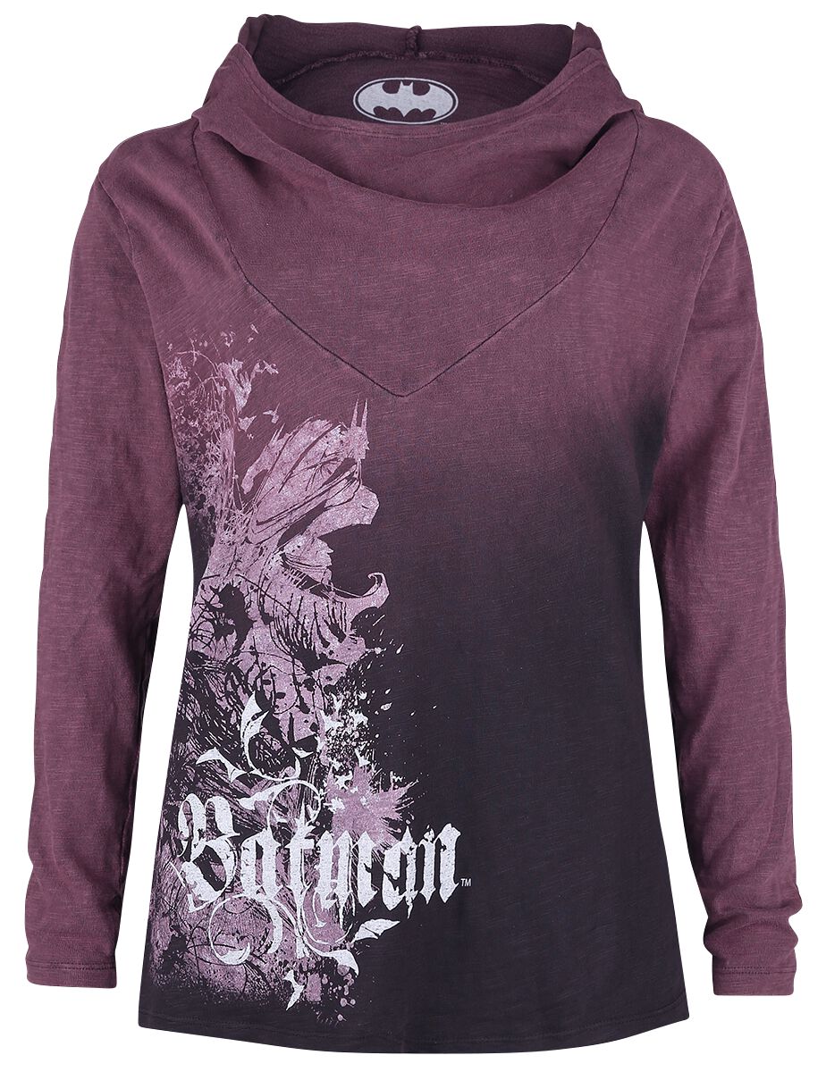 Batman Batman Floral Kapuzenpullover rot Batman Batman Floral Kapuzenpullover rot
