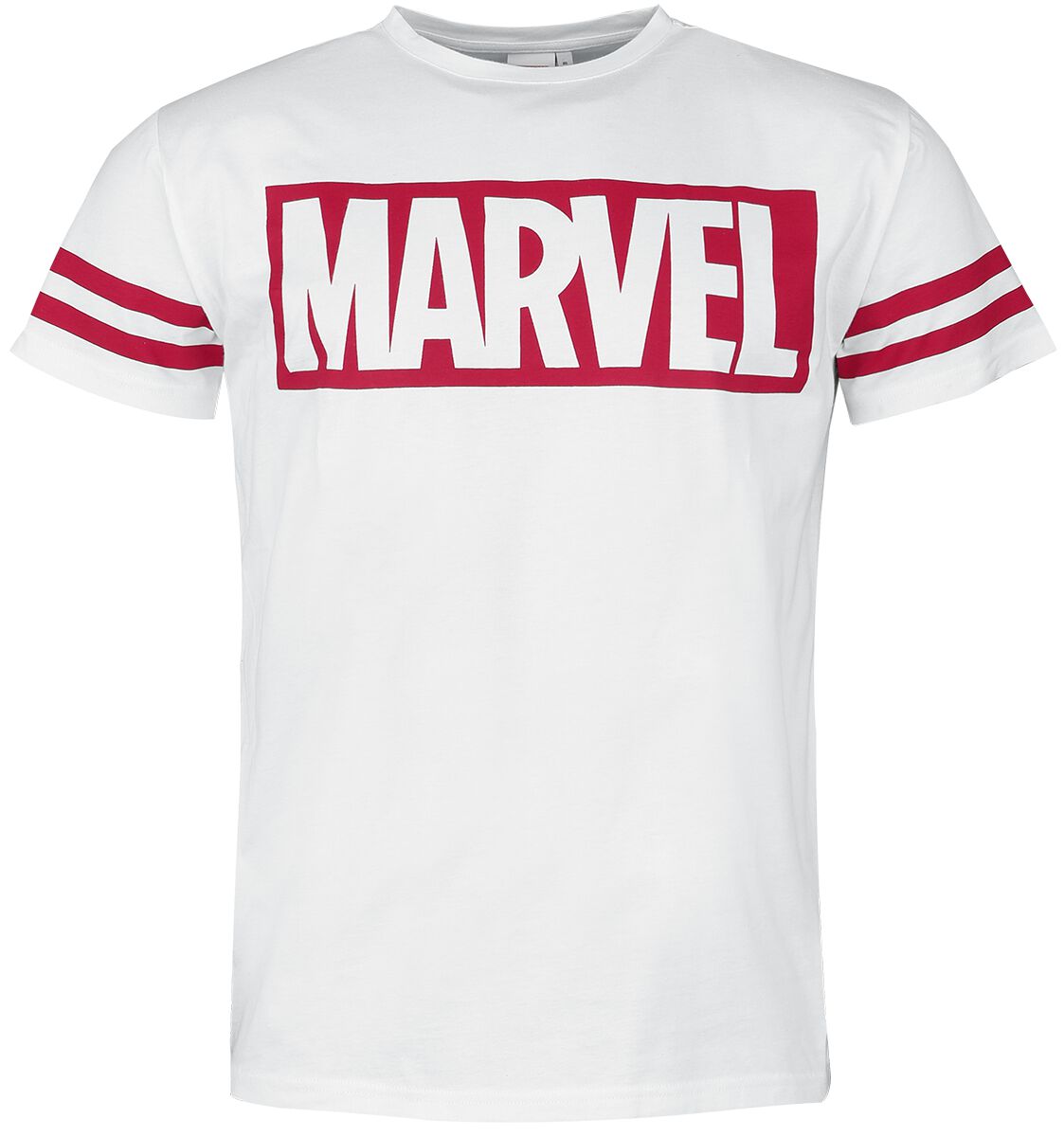 T-Shirt Manches courtes de Marvel - Logo Marvel - S à XXL - pour Homme - blanc