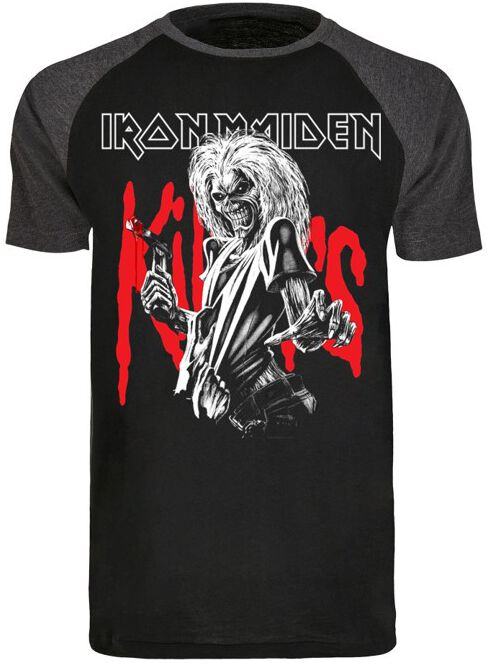 Iron Maiden Killers Eddie Large Distress T Shirt schwarz grau  - Onlineshop EMP