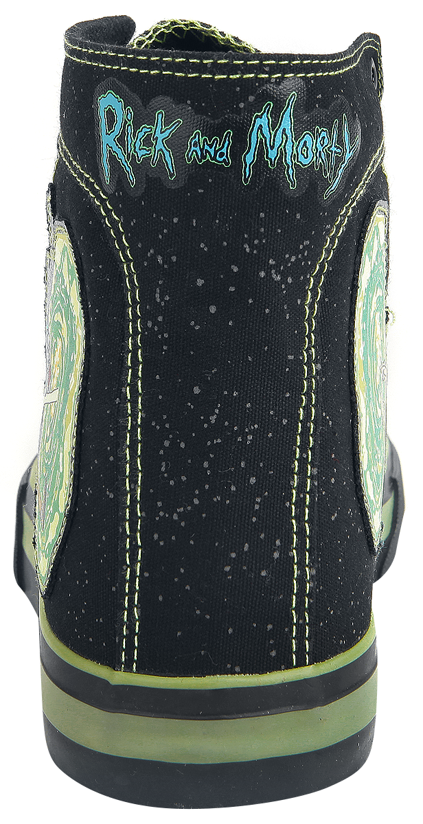 Rick And Morty Portal Sneaker high schwarz - 28.90% Rabatt