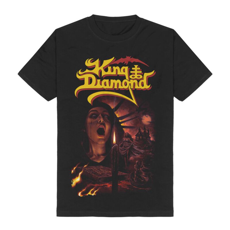 King Diamond T-Shirt - Fatal Portrait Collage - M bis 3XL - für Männer - Größe L - schwarz  - Lizenziertes Merchandise!