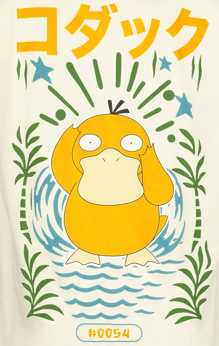 Thumbnail - Pokémon Enton Oversize T-Shirt altweiß in XXL