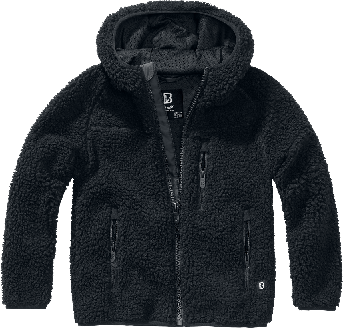 Brandit  Jacket - Kids' Fleece Jacket - black