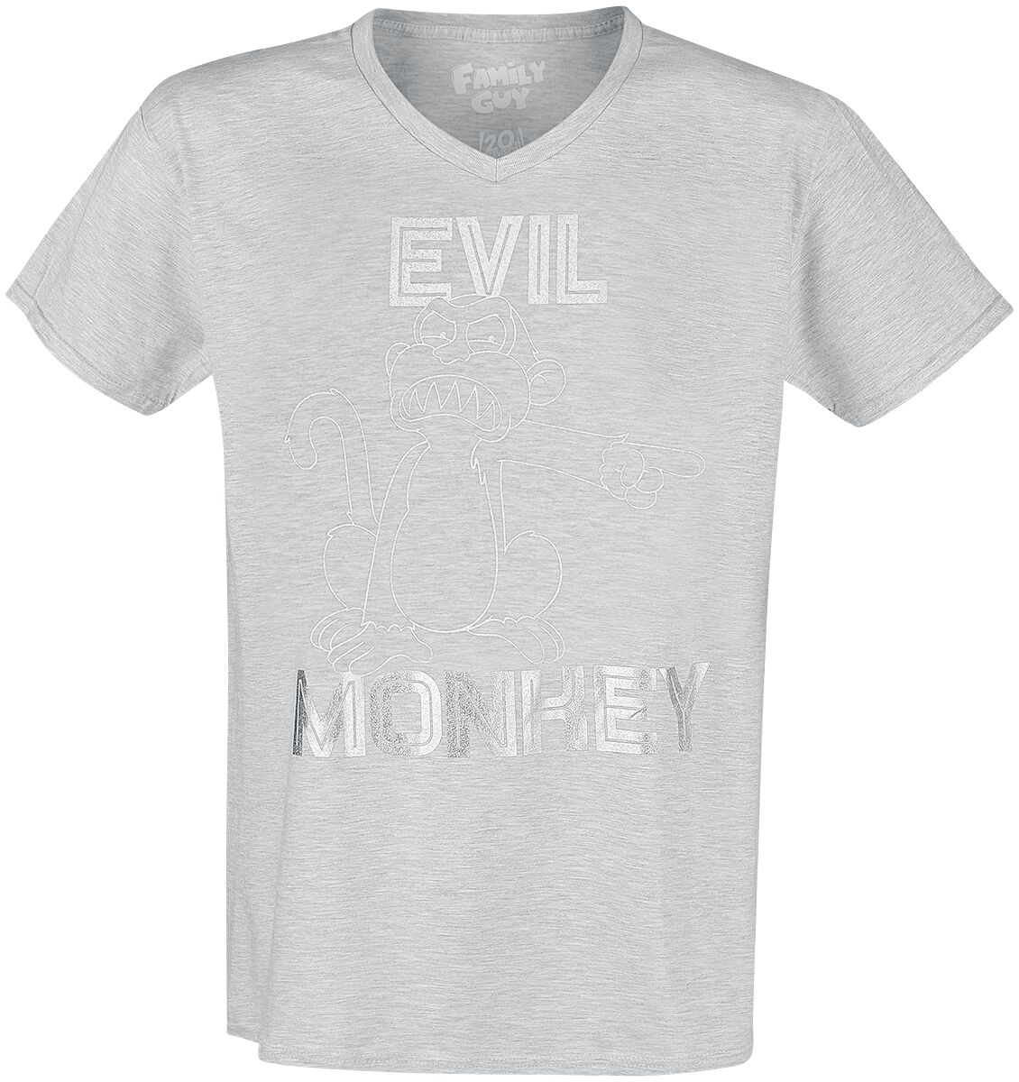 Family Guy Evil Monkey T-Shirt grey