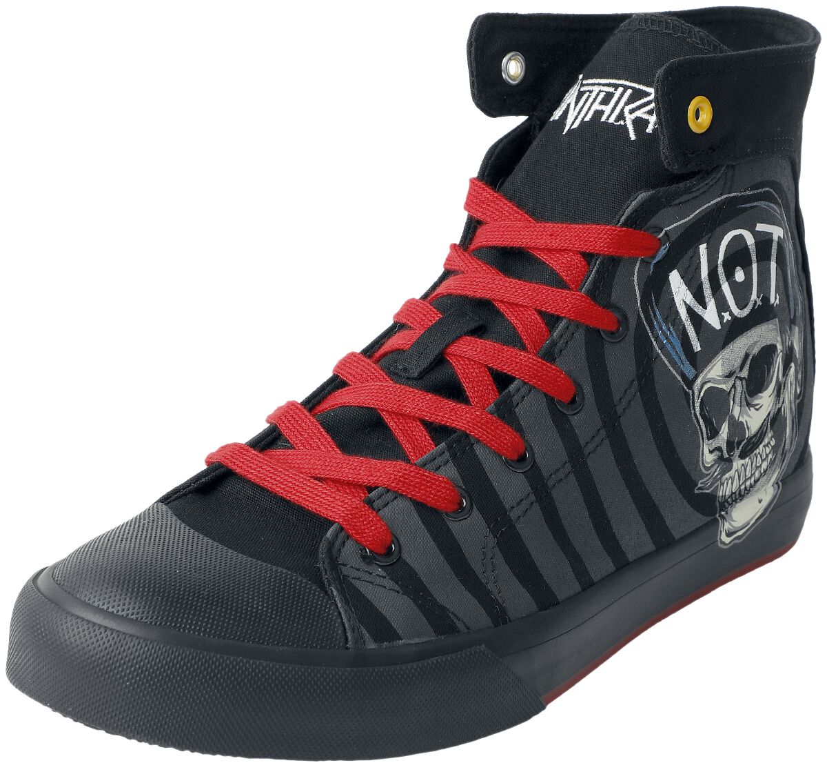 Image of Sneakers alte di Anthrax - EMP Signature Collection - EU37 a EU40 - Unisex - nero
