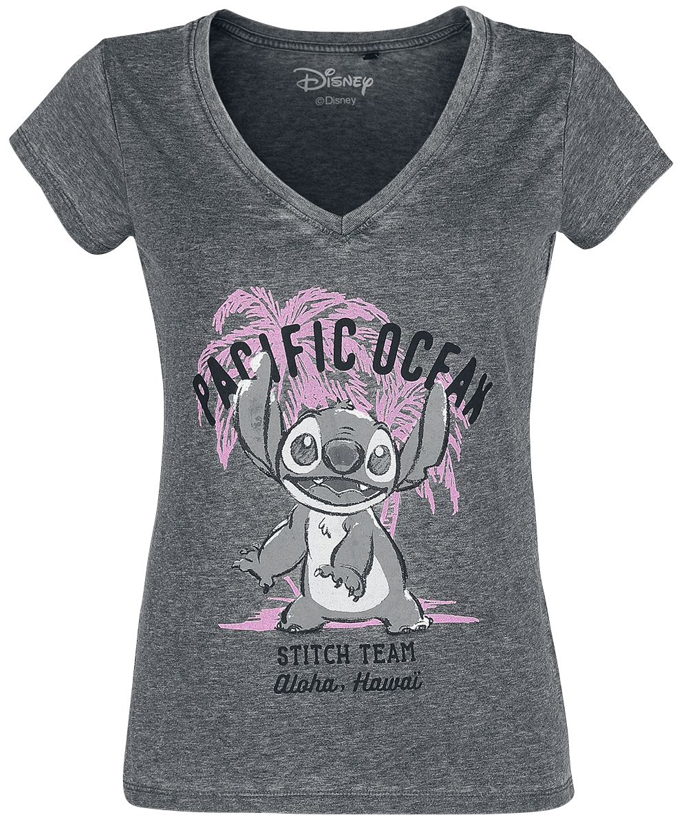 Lilo & Stitch - Pacific Ocean - Girls shirt - grey image