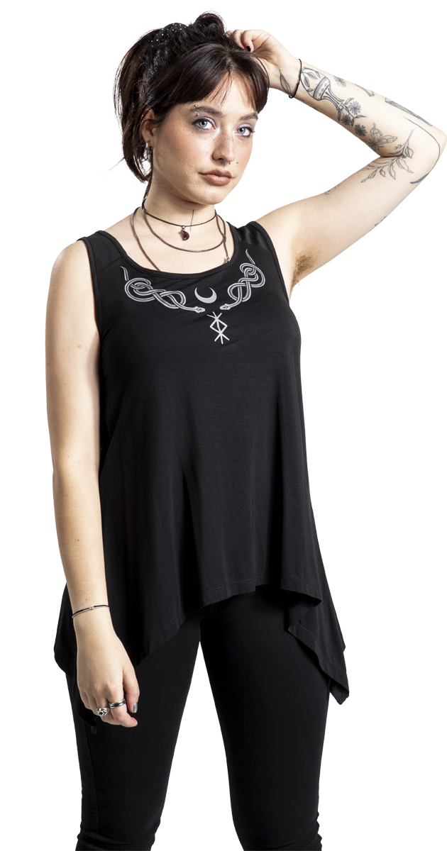 Thumbnail - Black Premium by EMP Celtic Snake Top schwarz in L