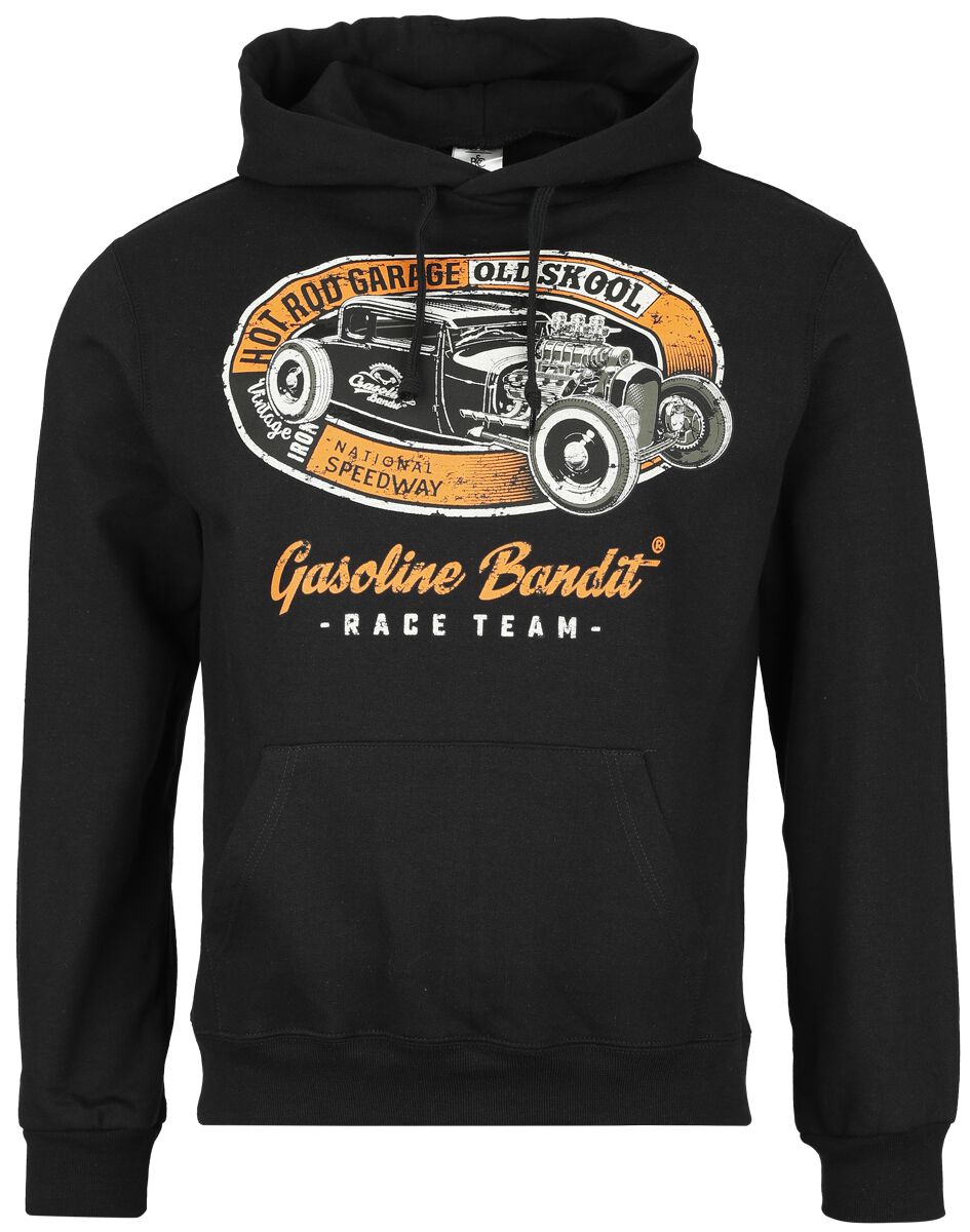 Gasoline Bandit – Rockabilly Kapuzenpullover – Hot Rod Garage – 3XL – für Männer – Größe 3XL – schwarz Gasoline Bandit – Rockabilly Kapuzenpullover – Hot Rod Garage – 3XL – für Männer – Größe 3XL – schwarz