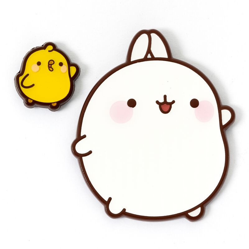 Molang Molang & Piu Piu Pin silberfarben