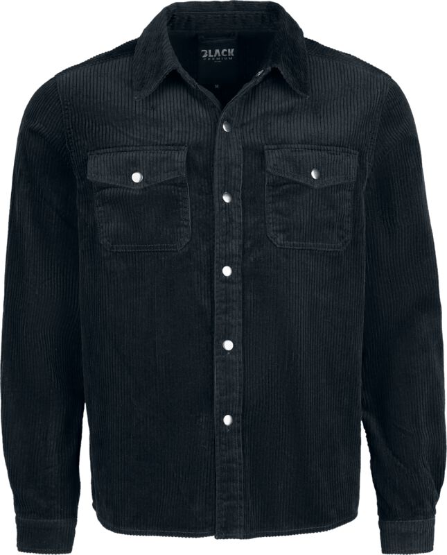 Black Premium by EMP Langarmhemd - Essential - Corduroy Overshirt - S bis XXL - für Männer - Größe S - schwarz