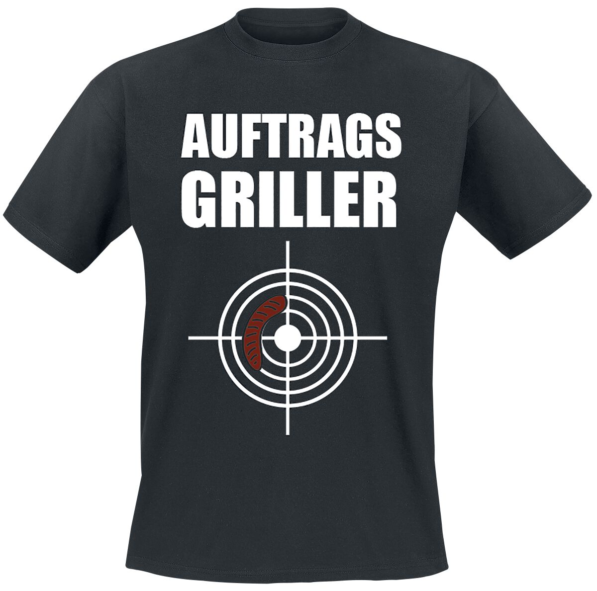 Food Auftragsgriller T-Shirt schwarz in 3XL