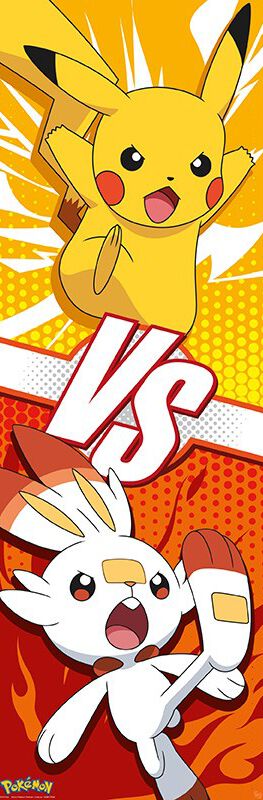 Pikachu & Scorbunny Poster multicolor von Pokémon