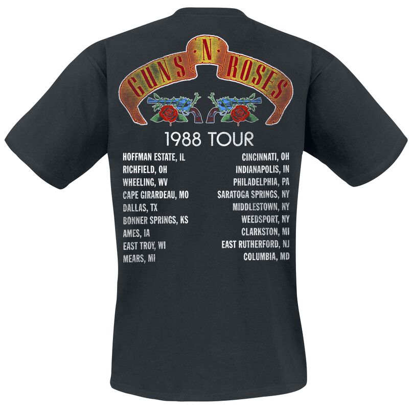 guns and roses 1988 tour shirt