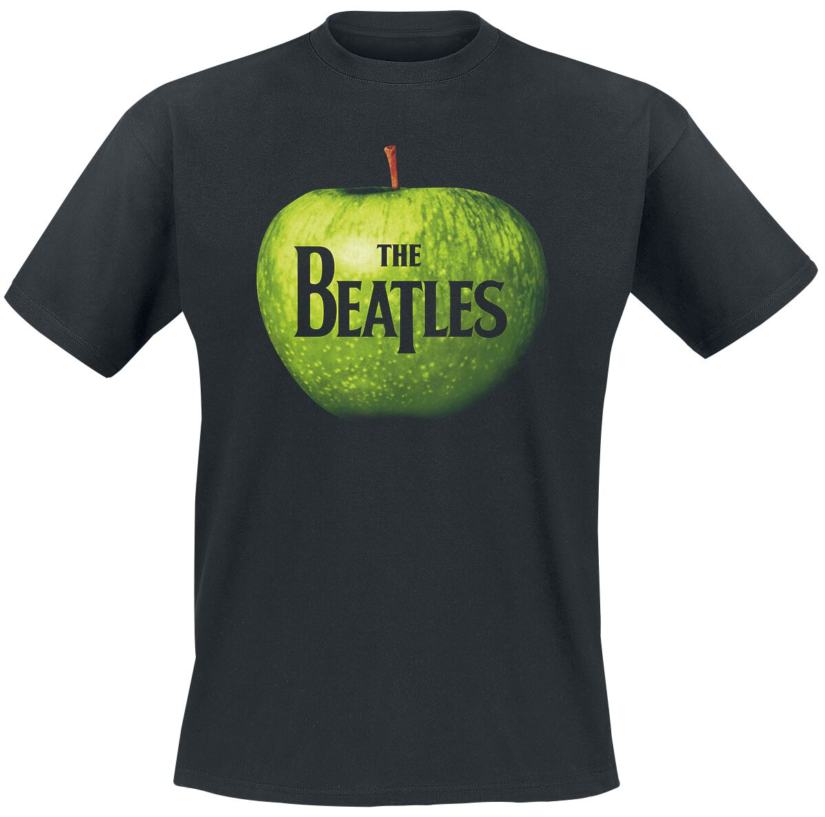 Apple Logo T-Shirt schwarz von The Beatles
