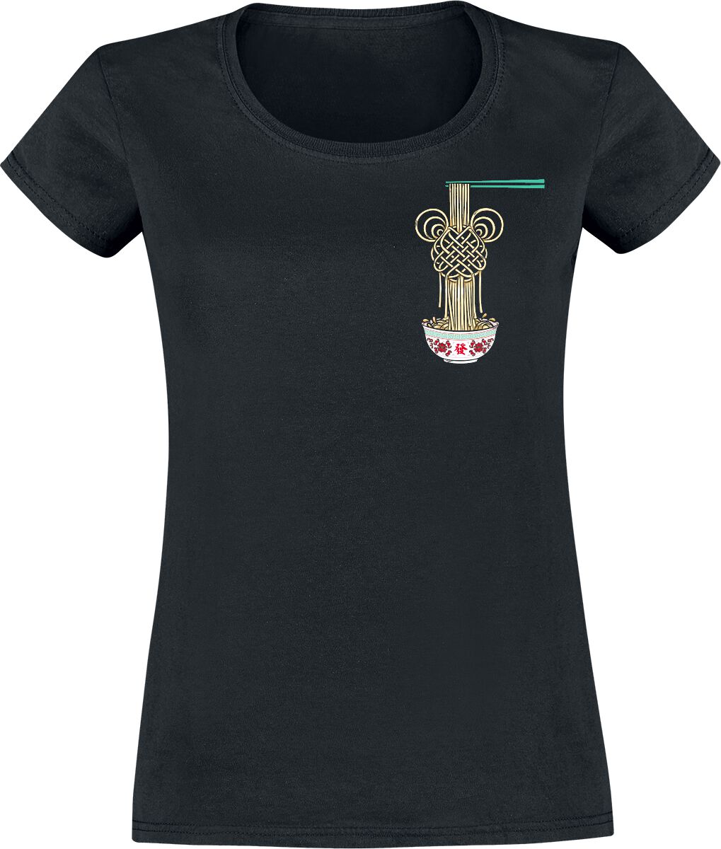 Image of T-Shirt Disney di Minnie & Topolino - Mickey and Minnie Mouse - Takeaway - S a L - Donna - nero