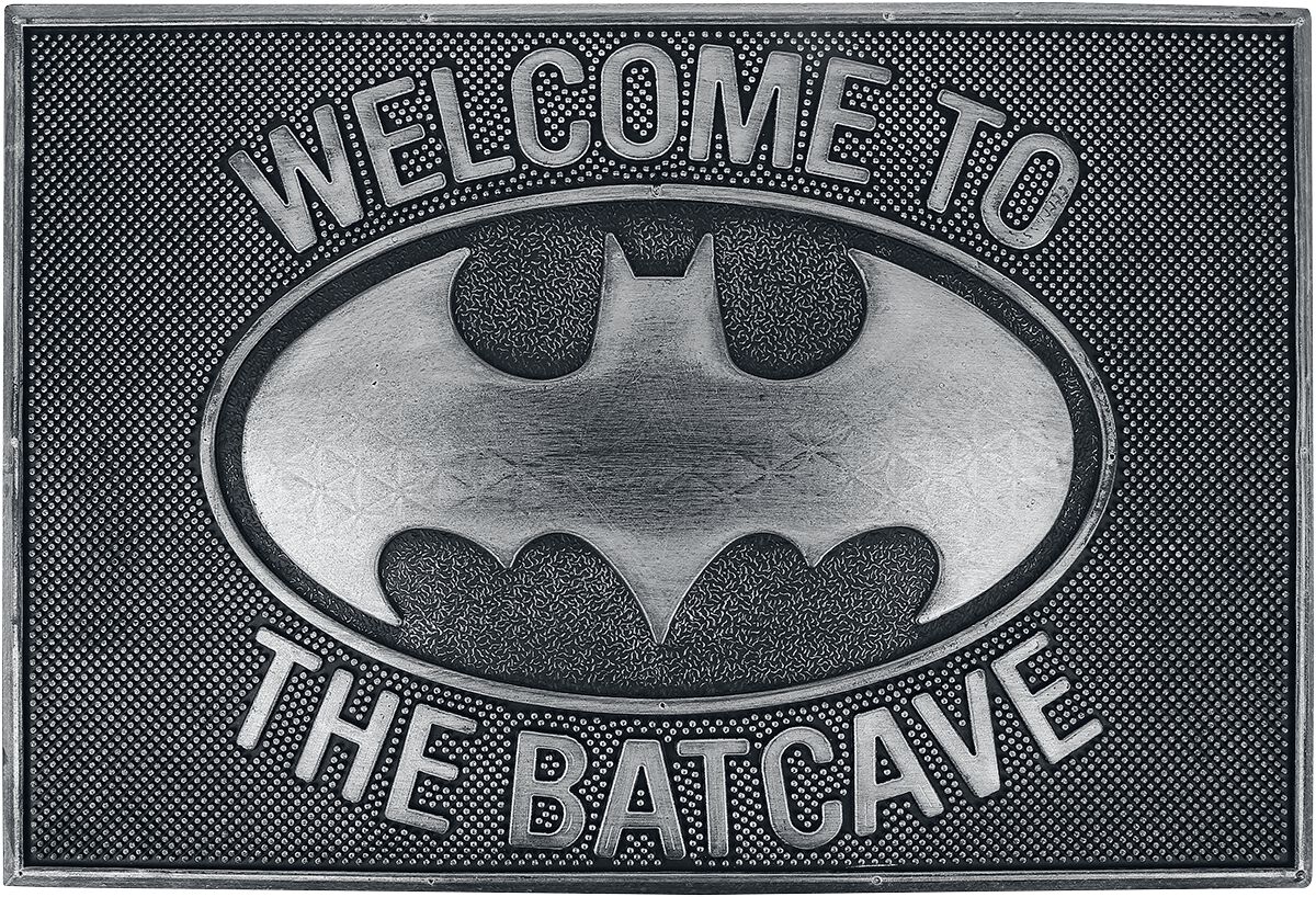 Batman Enter The Batcave Fußmatte schwarz grau