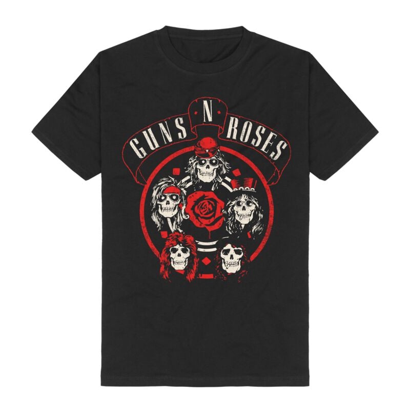 0199957255424 - Guns N Roses Appetite Circle T-Shirt schwarz in XXL