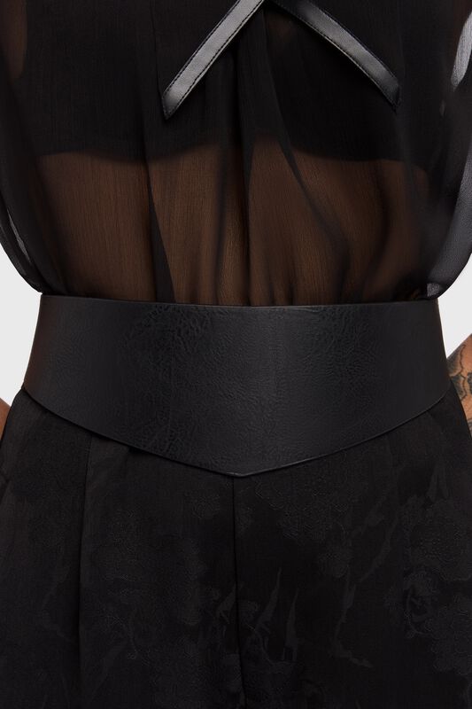 KIHILIST by KILLSTAR - Gothic Riem - Kihilist Nova Double Belt - voor Vrouwen - zwart