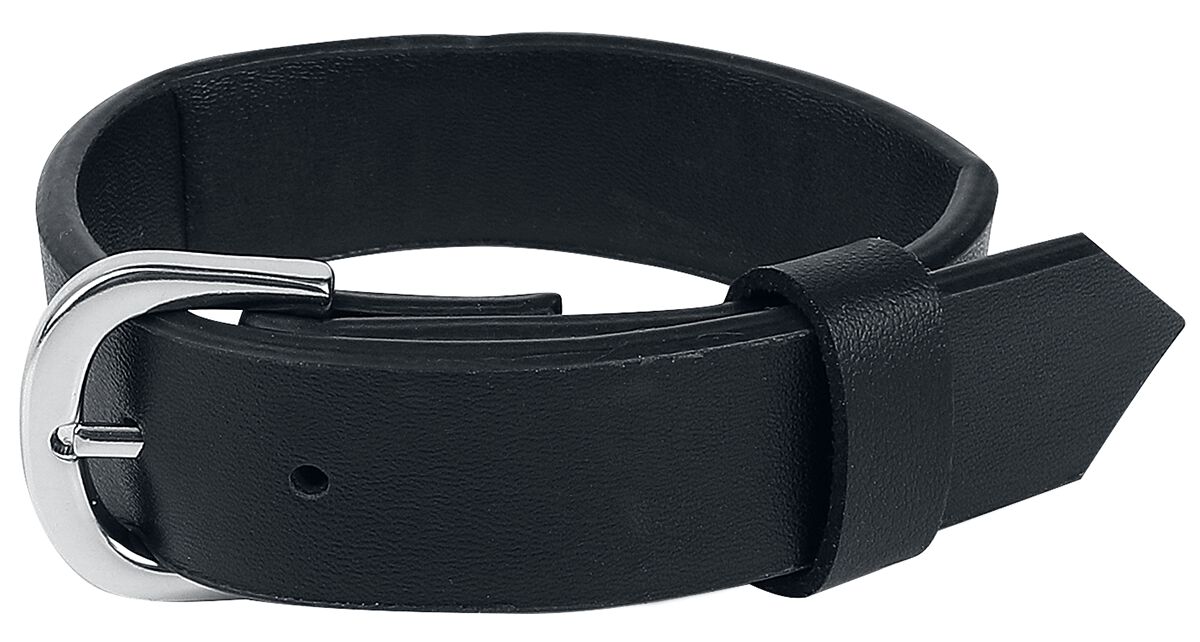 Bracelet imitation cuir de Black Premium by EMP - Plain Basic Bracelet - pour Unisexe - noir