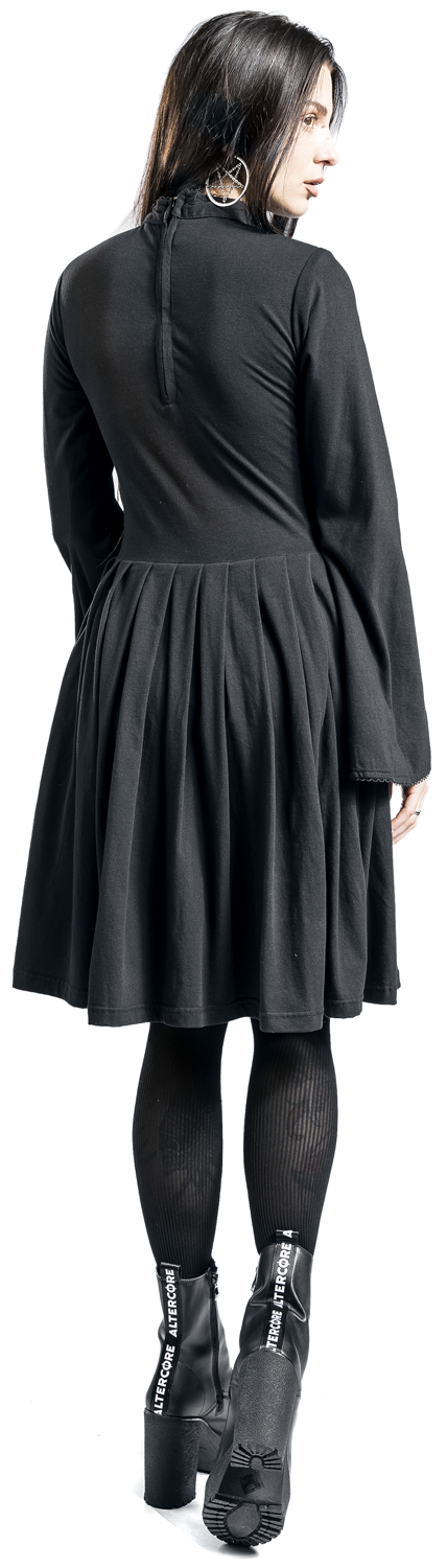 Poizen Industries Stranger Dress Mittellanges Kleid schwarz