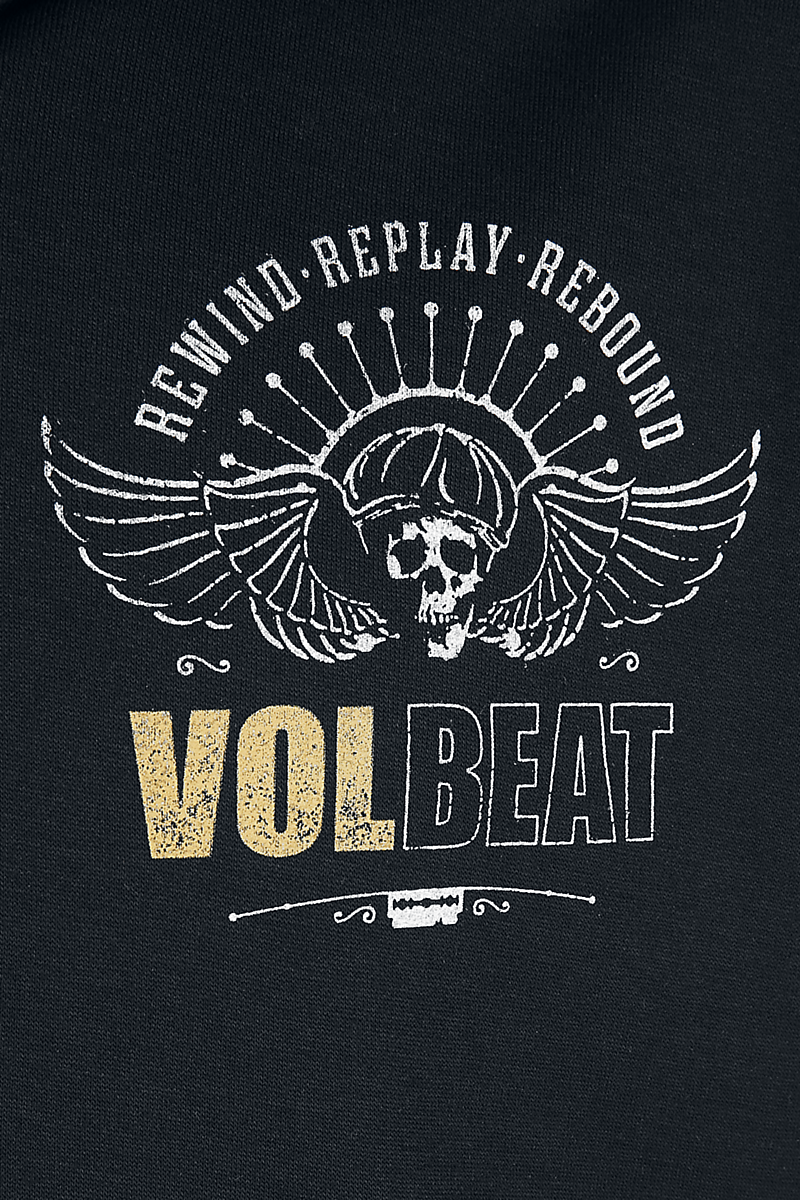 Volbeat Skull Kapuzenjacke schwarz