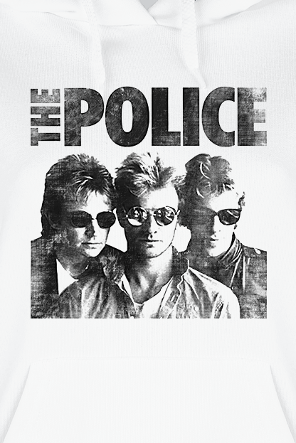 The Police Greatest Hits Cover Kapuzenpullover weiß