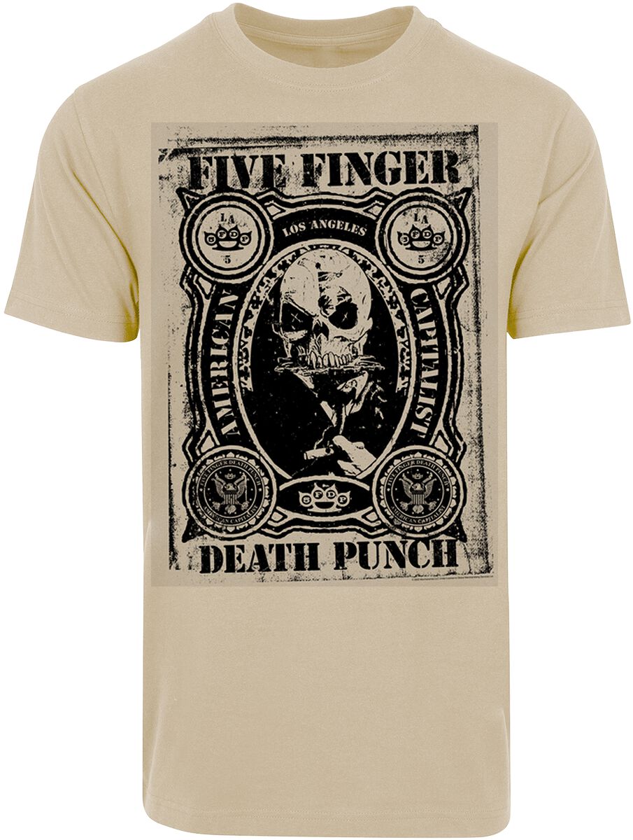 Five Finger Death Punch Stamp T-Shirt sand