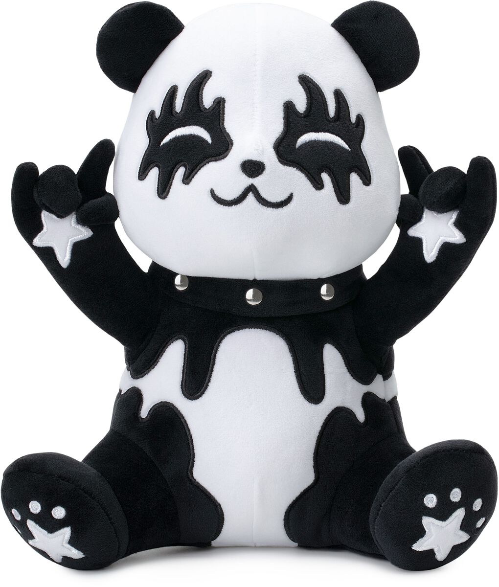 Corimori Tin der Metal-Panda Plüschfigur weiß schwarz