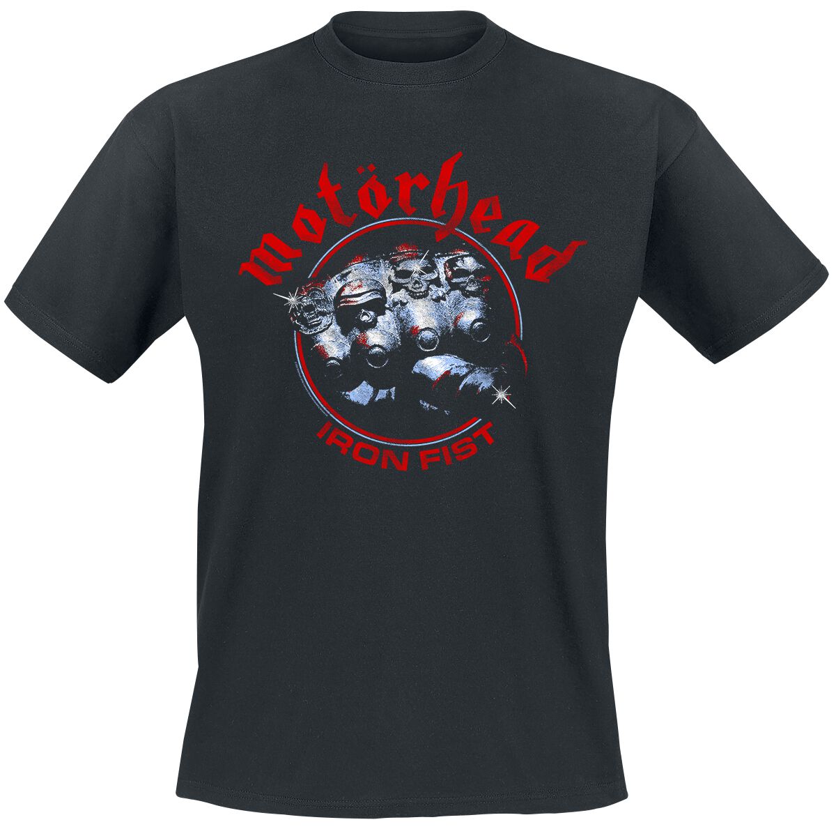 Shiny Iron Fist Circle Anniversary T-Shirt schwarz von Motörhead