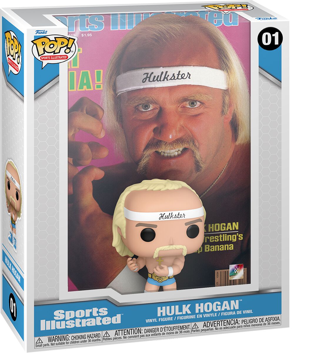 Levně WWE Vinylová figurka č.01 Hulk Hogan (Pop! Illustrated) Sberatelská postava vícebarevný