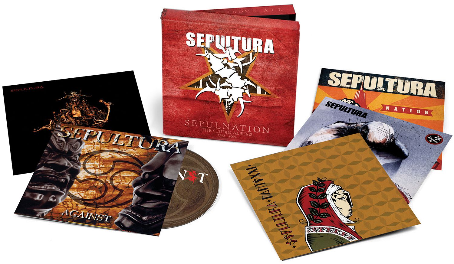 Levně Sepultura Sepulnation - The Studio Albums 1998-2009 5-CD standard
